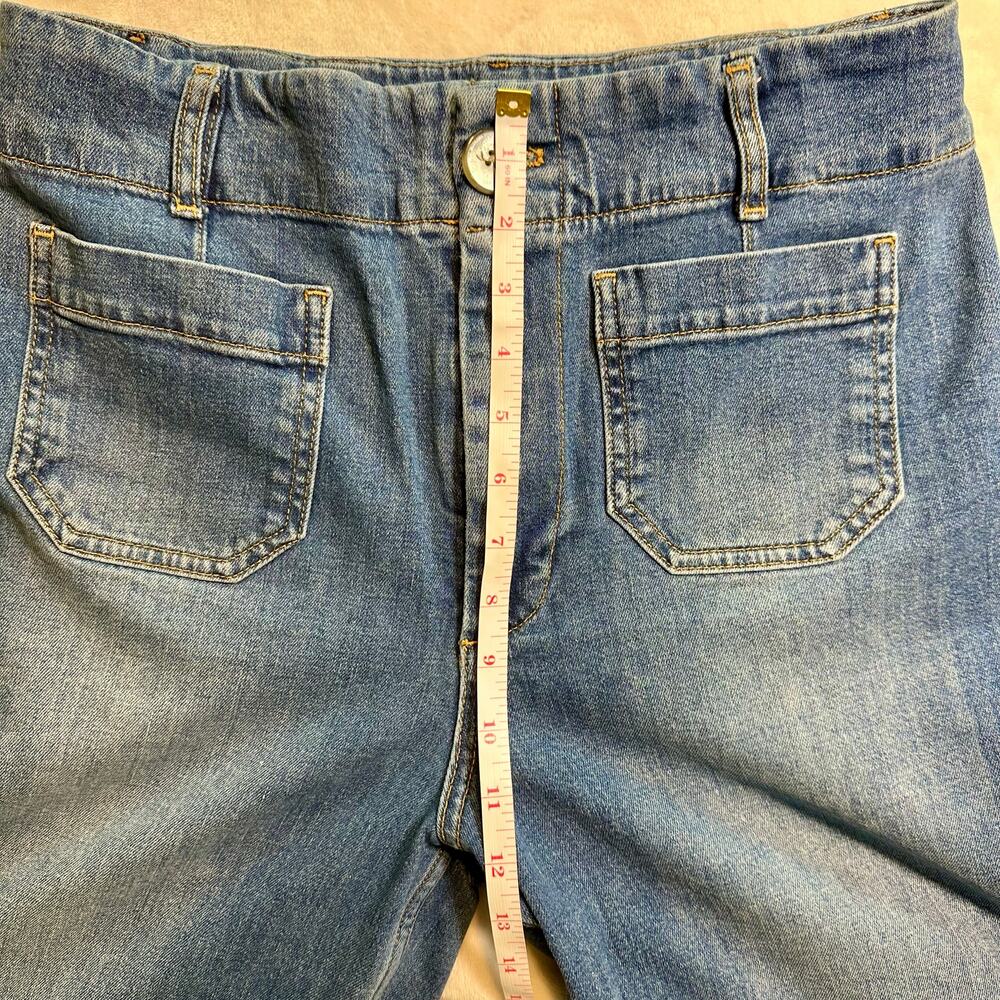 PILCRO Wide Leg Cropped Jeans, Size 29 (8) - Picture 12 of 14